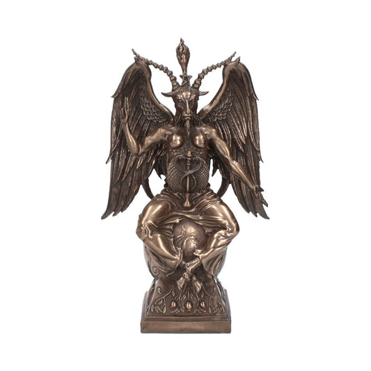 Bronzed Baphomet Occult Sabatic Goat Large Figurine 38cm Bronze Statue 1