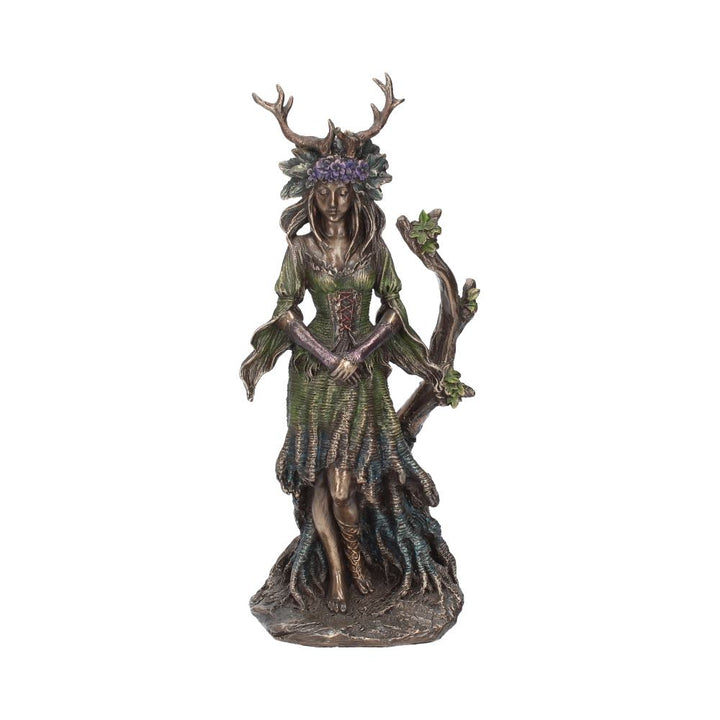 Lady of the Forest Figurine Bronze Celtic Pagan Goddess Flidais Ornament 25cm