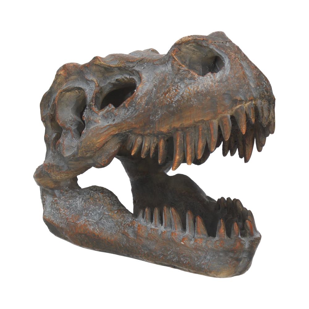 Freestanding Tyrannosaurus Rex Skull Figurine Ornament 16cm