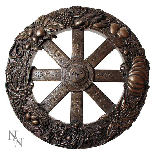 Wheel Of The Year Plaque Pagen Holiday Calendar 25cm 1