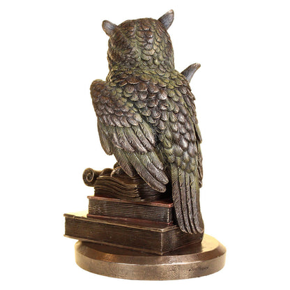 Ulula Bronze Academic Owl Figurine 23cm 3