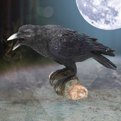 Ravens Call Figurine Gothic Bird Ornament Ravens 20cm 7