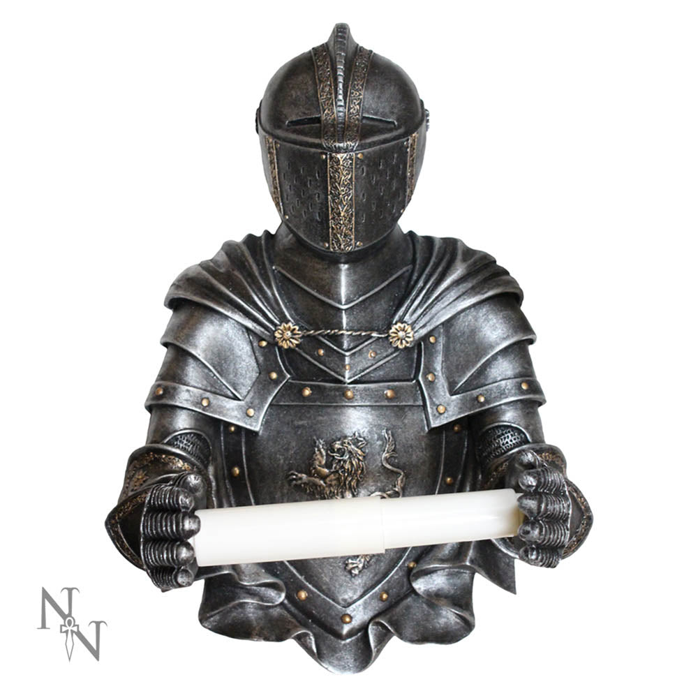 Sir Wipealot Medieval Armoured Knight Toilet Roll Holder 1