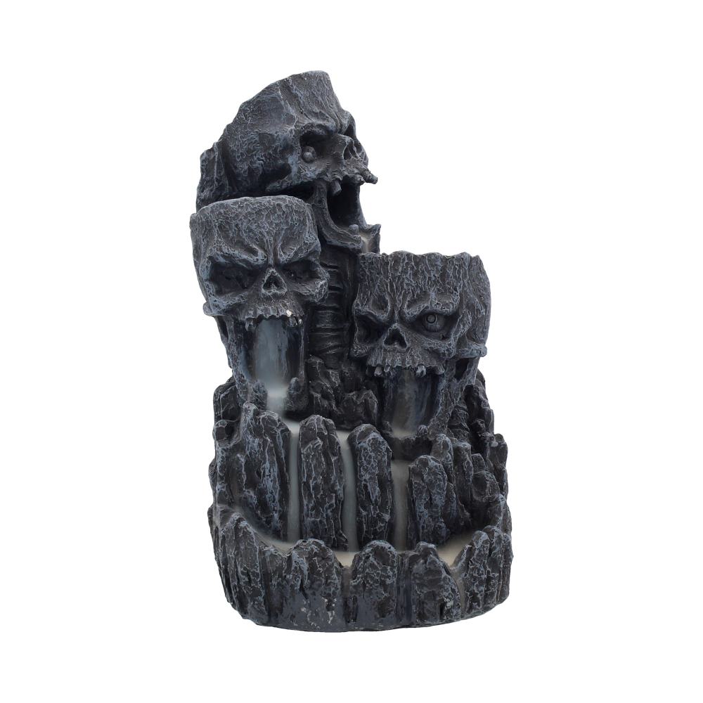 Skull Backflow Incense Tower Holder 17.5cm