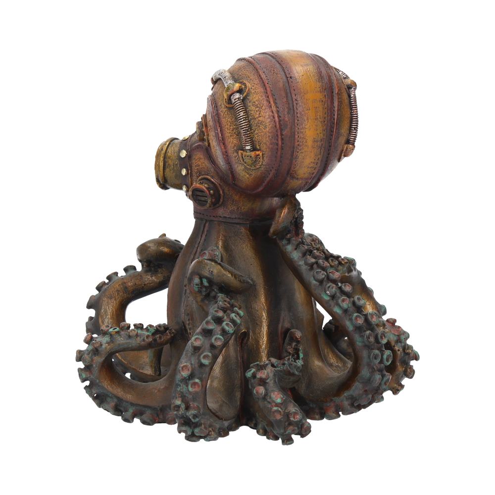 Bronze OctoSteam Steampunk Octopus Squid Figurine 15cm 3