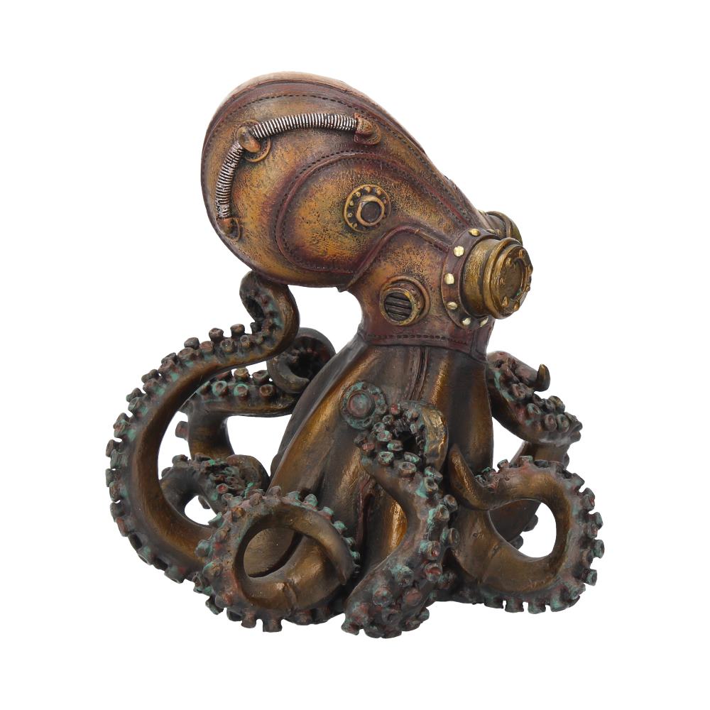 Bronze OctoSteam Steampunk Octopus Squid Figurine 15cm 5