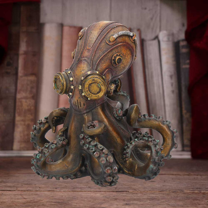 Bronze OctoSteam Steampunk Octopus Squid Figurine 15cm