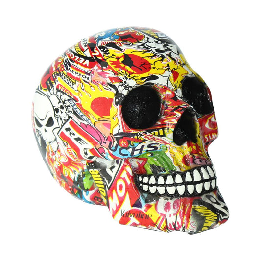 Pop Art Bright Logo Skull Ornament 19cm 1