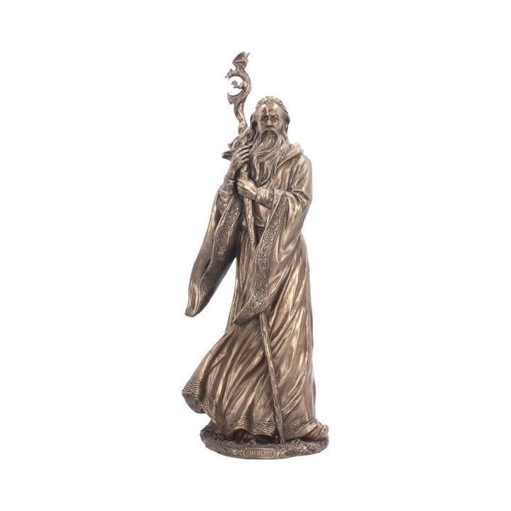 Bronzed Merlin Large Figurine 47cm Bronze
