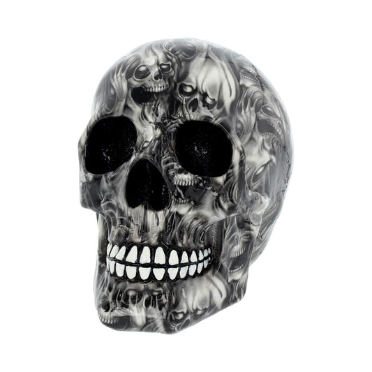 Screaming Soul Skull Print Ornament 19cm 2