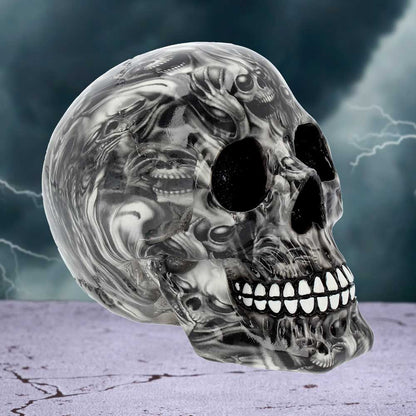 Screaming Soul Skull Print Ornament 19cm 7