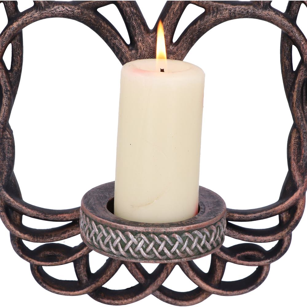 Celtic Tree Of Life Wall Hanging Candle Holder 26cm 5