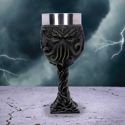 Cthulhus Thirst Goblet Lovecraft Octopus Monster Wine Glass 17cm 7