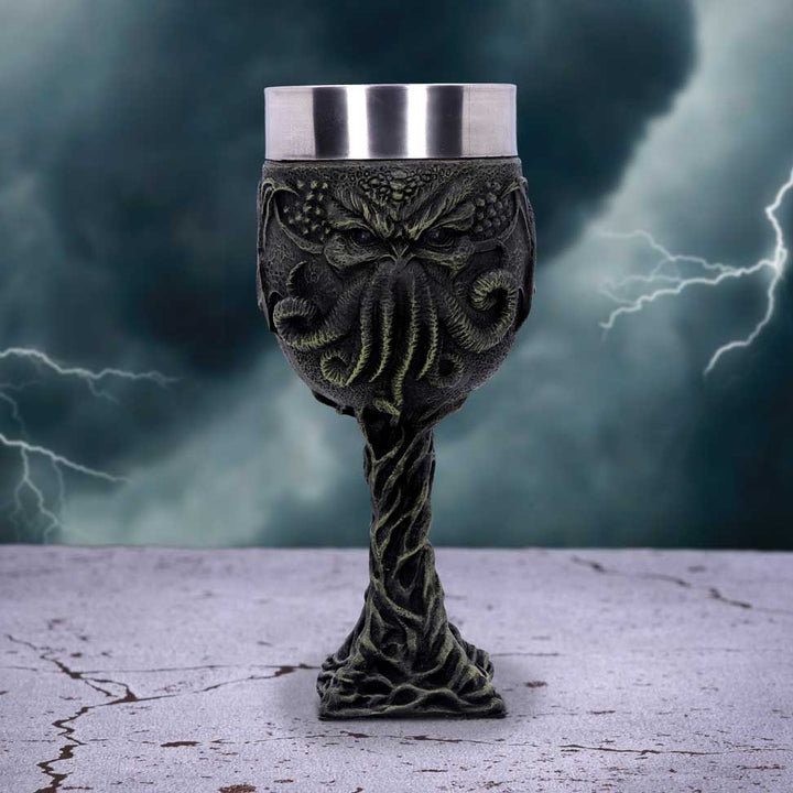 Cthulhus Thirst Goblet Lovecraft Octopus Monster Wine Glass 17cm 7