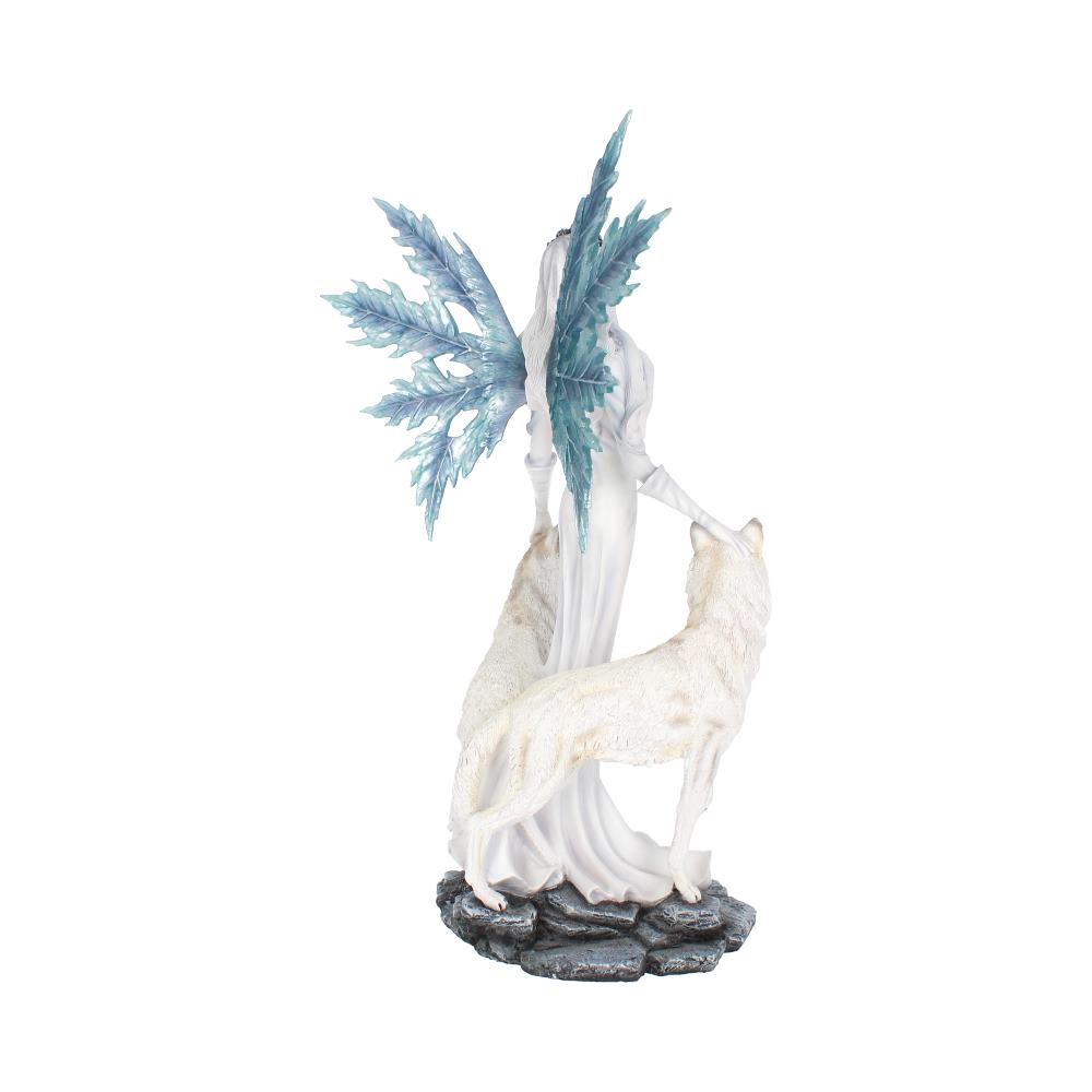 Aura Large Ice Fairy with Two Winter Wolf Companions Figurine 60.5cm 3