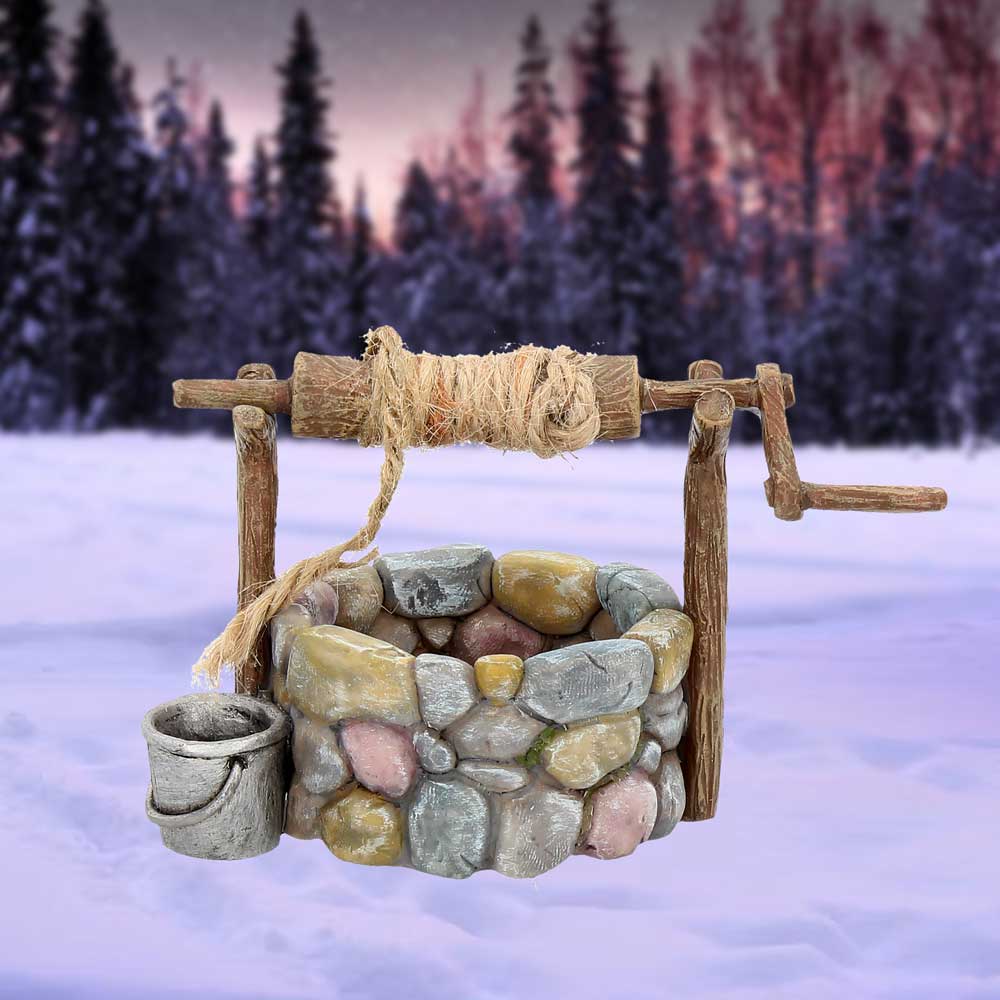 Wishing Well Small Fairy House Figurine 10.5cm Desktop Statue 7