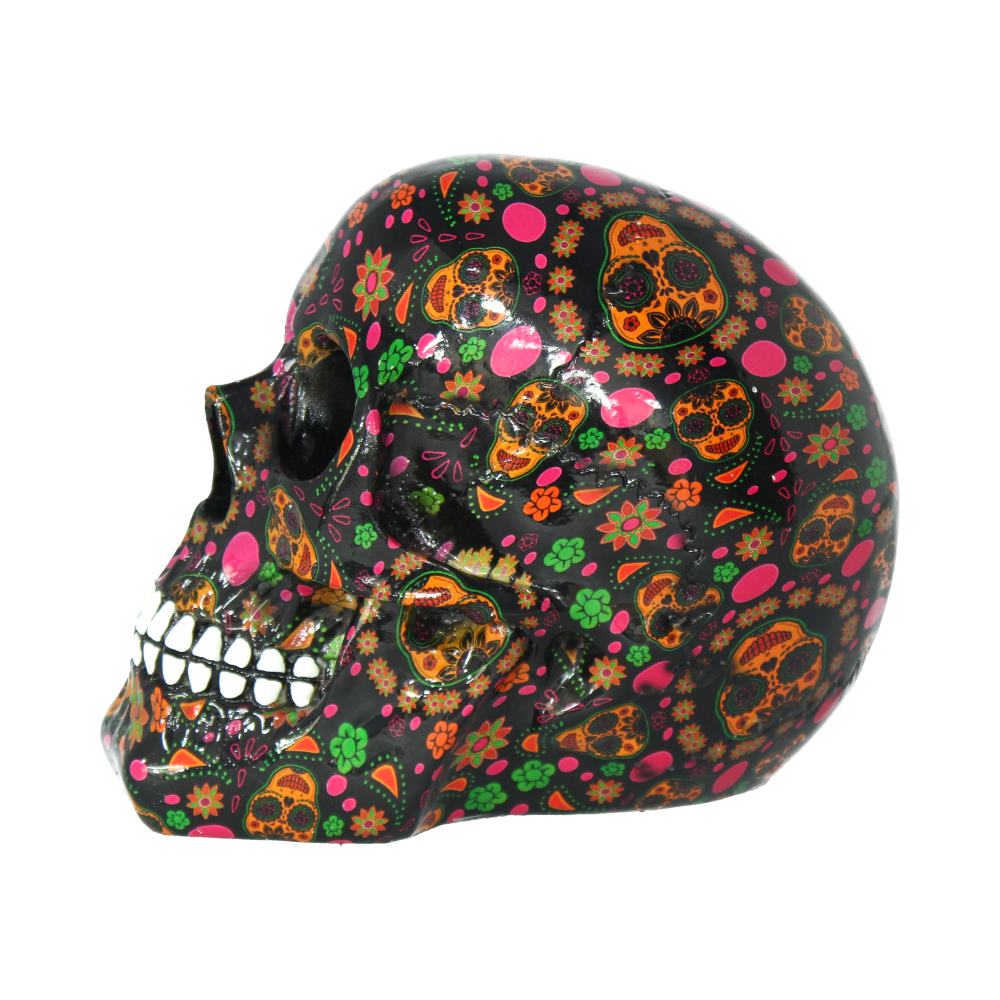 Viva Day of the Dead Print Skull 19cm 3