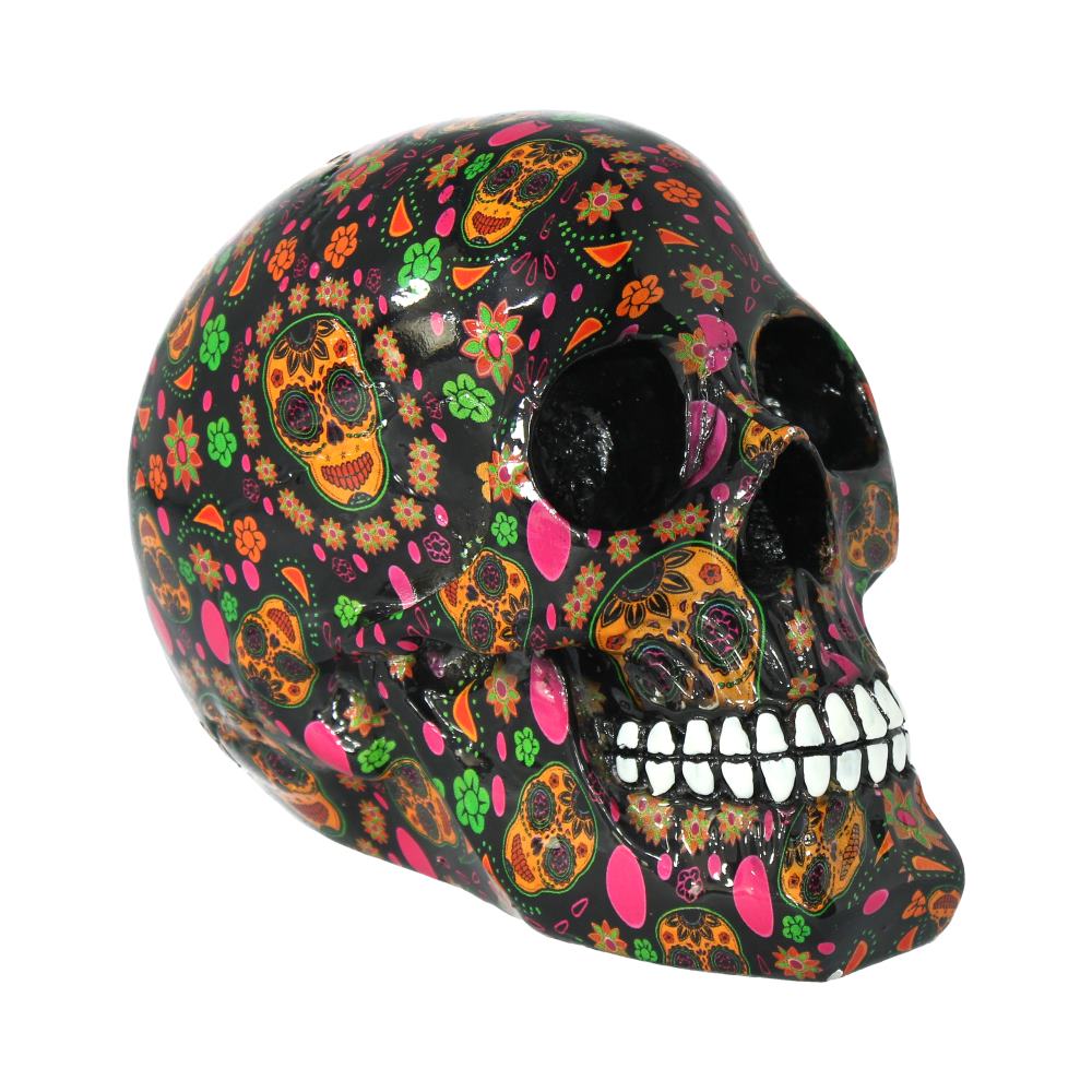 Viva Day of the Dead Print Skull 19cm 1
