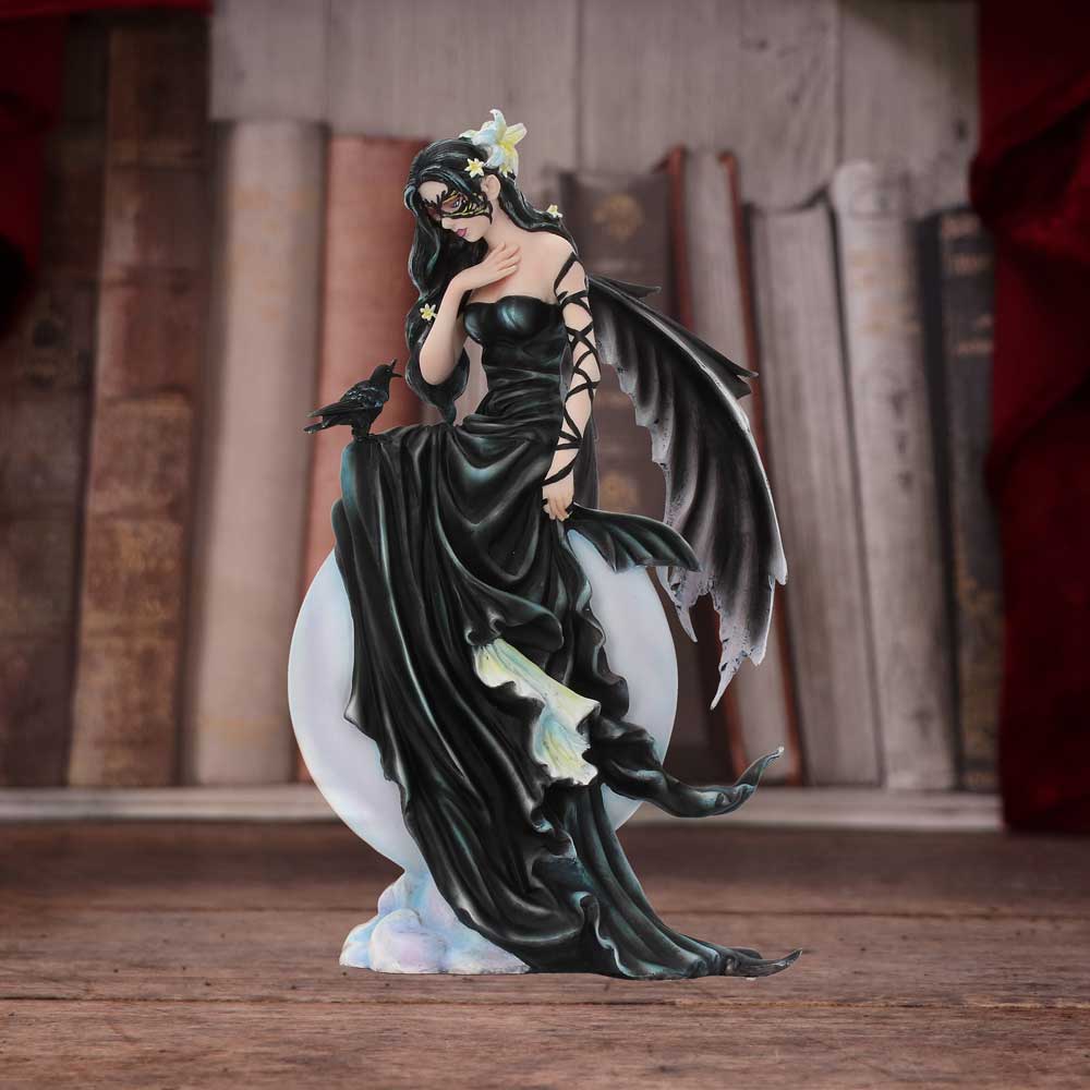 Dark Skies Moon Fairy and Raven Companion Figurine 28cm by Nene Thomas 7