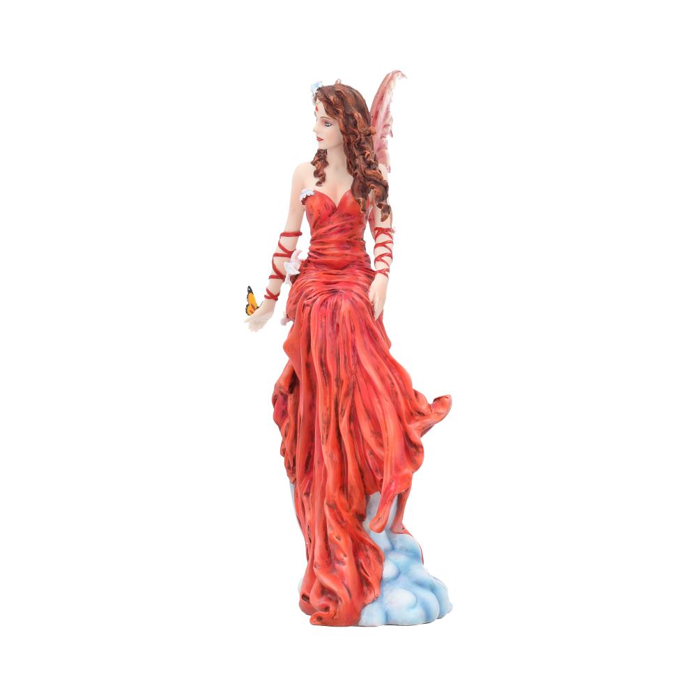 Crimsonlily Red Moon Fairy and Butterfly Companion Figurine by Nene Thomas 28.5cm 2