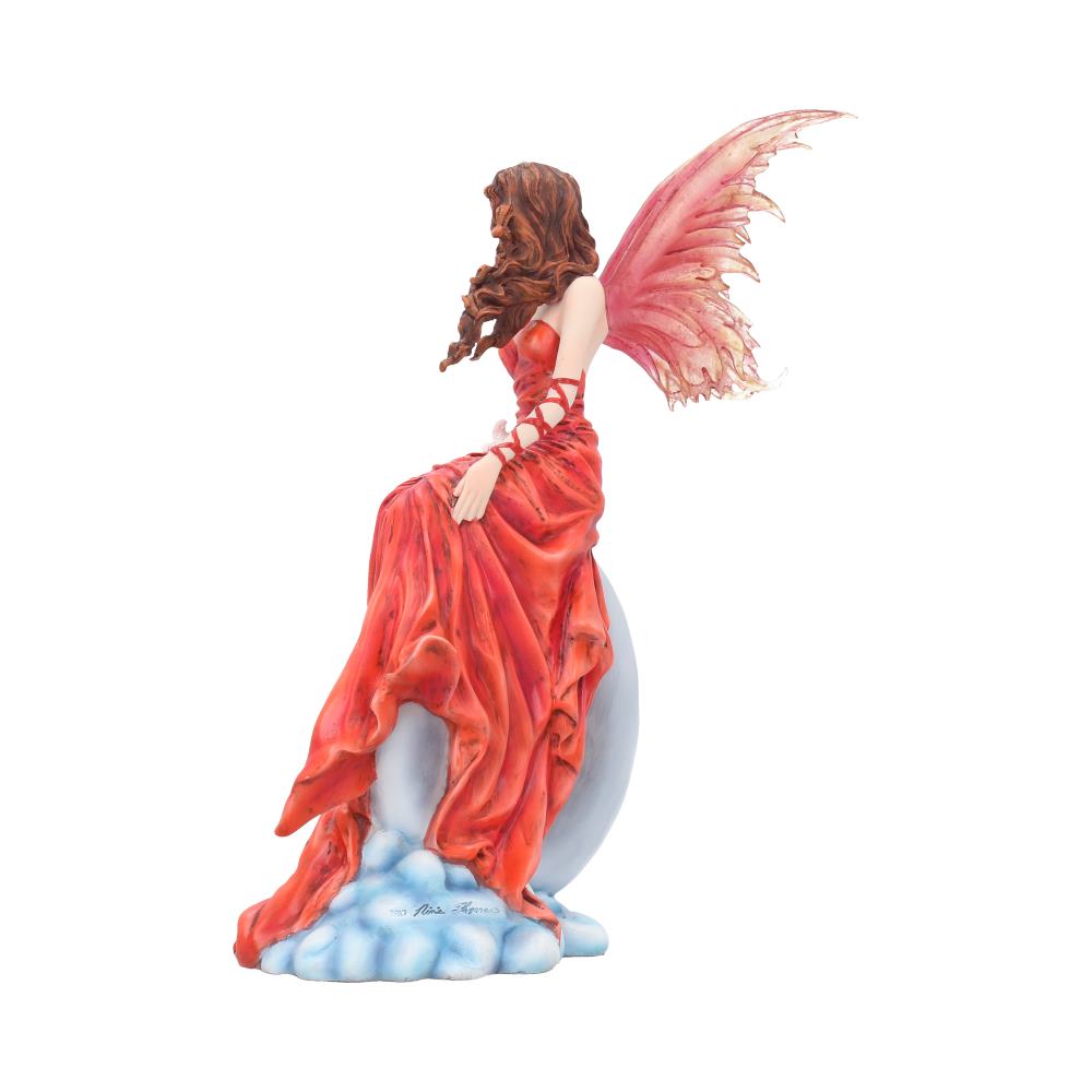 Crimsonlily Red Moon Fairy and Butterfly Companion Figurine by Nene Thomas 28.5cm 3