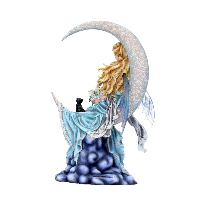 Nene Thomas Wind Moon Blue Crescent Fairy and Cat Companion Figurine 28.5cm