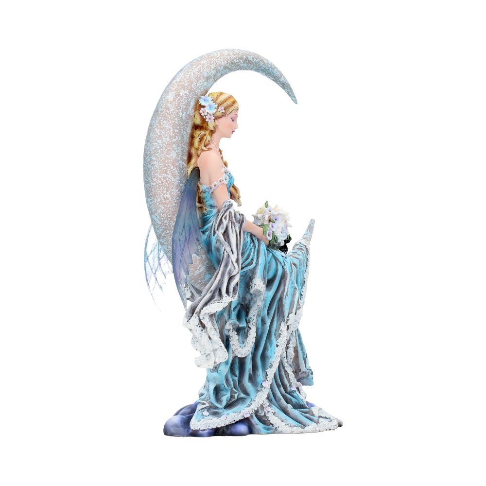 Nene Thomas Wind Moon Blue Crescent Fairy and Cat Companion Figurine 28.5cm