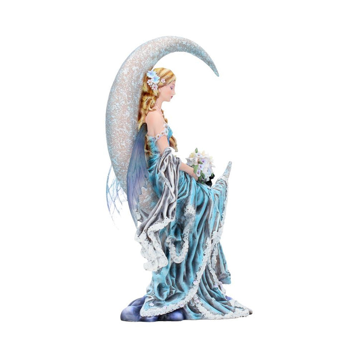 Nene Thomas Wind Moon Blue Crescent Fairy and Cat Companion Figurine 28.5cm