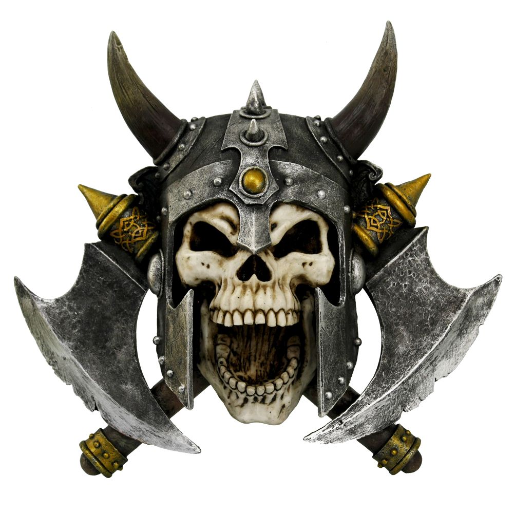 Valhallas Vengeance Skeleton Viking Wall Plaque 33cm 1