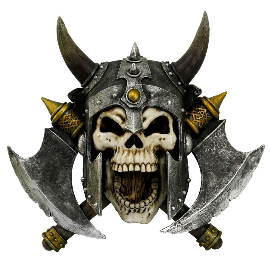 Valhallas Vengeance Skeleton Viking Wall Plaque 33cm 1