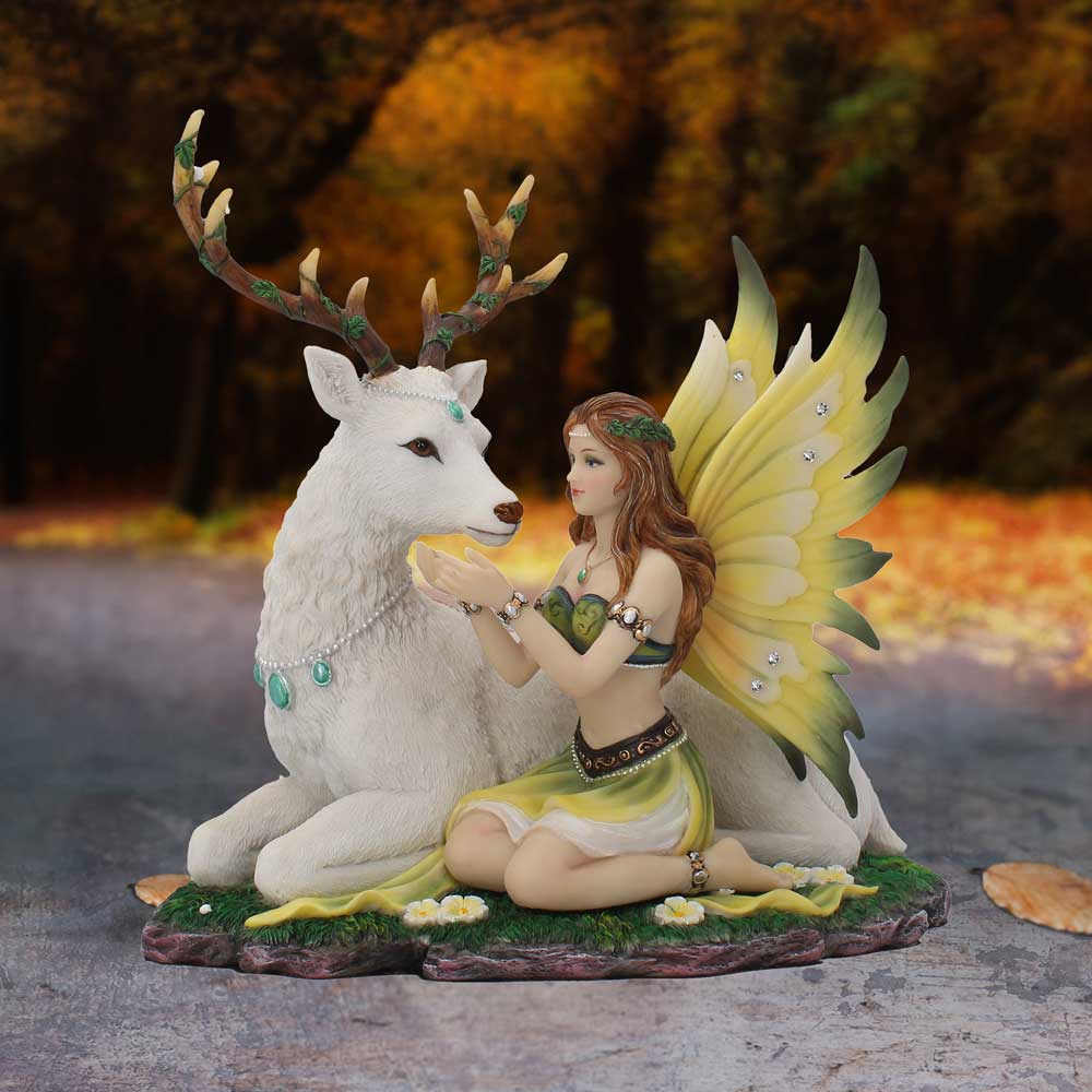 Adoration Stag and Spring Fairy Medium Figurine 23.5cm 7