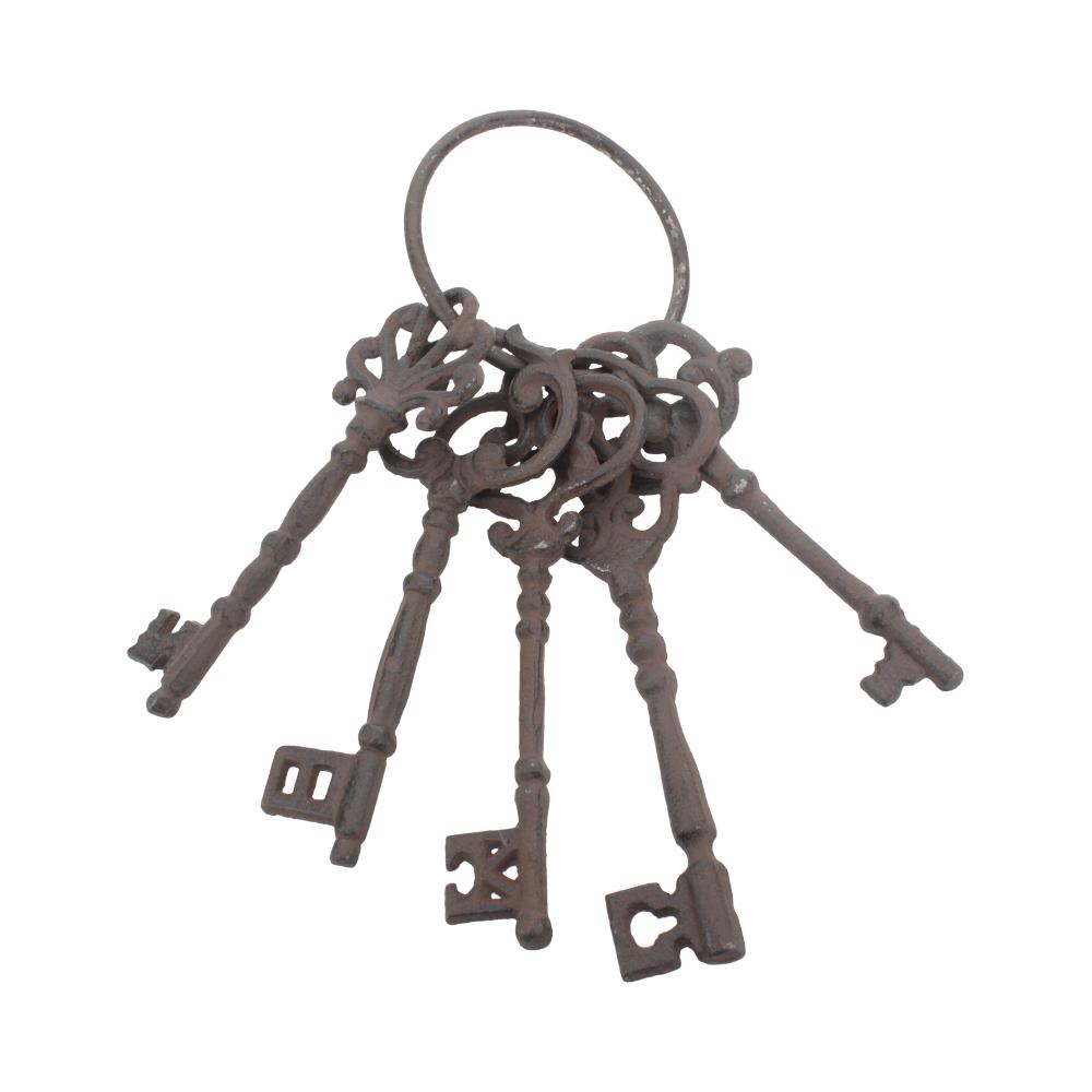 Aged Dungeon Keys Hanging Ornament 16.5cm