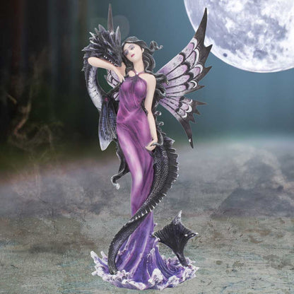 Guardians Embrace Figurine Dark Fairy Dragon Ornament Small 26.5cm 7