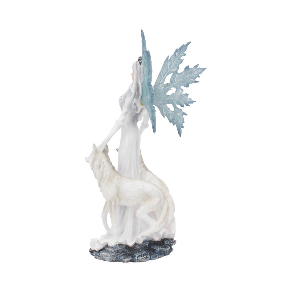 Aura Figurine Winter Fairy Wolf Ornament Small 24cm 3