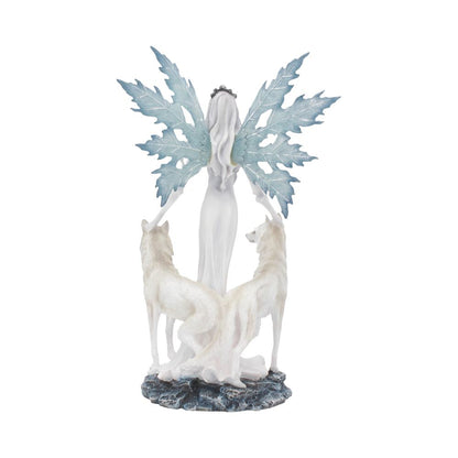 Aura Figurine Winter Fairy Wolf Ornament Small 24cm 4