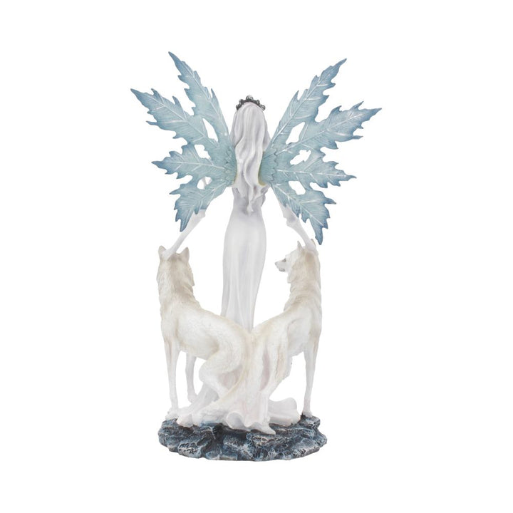 Aura Figurine Winter Fairy Wolf Ornament Small 24cm