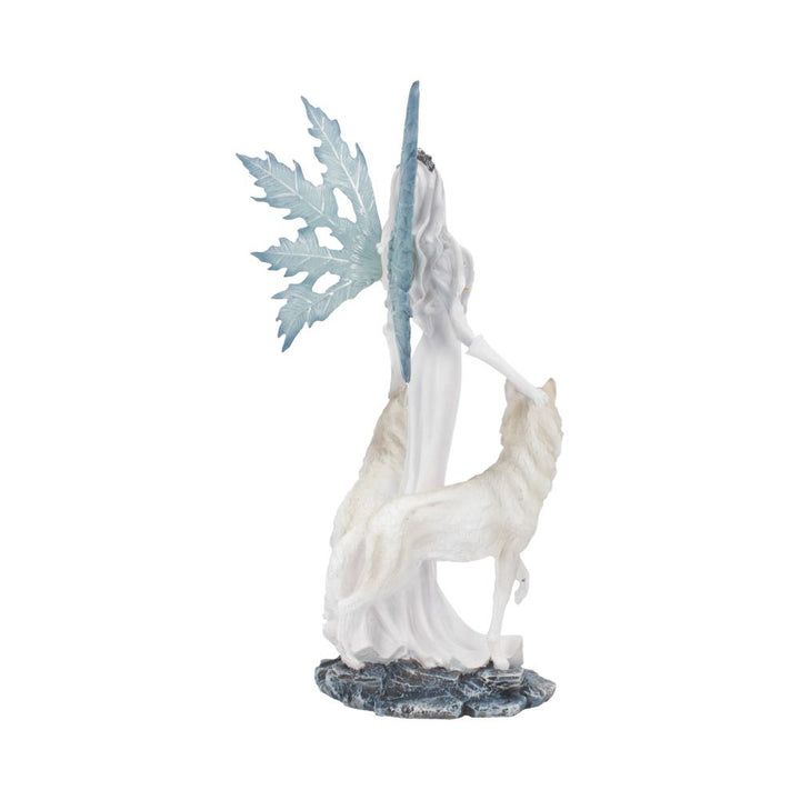 Aura Figurine Winter Fairy Wolf Ornament Small 24cm