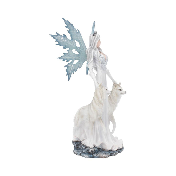 Aura Figurine Winter Fairy Wolf Ornament Small 24cm
