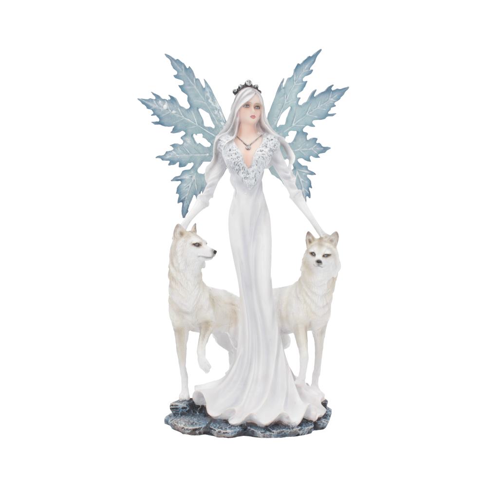 Aura Figurine Winter Fairy Wolf Ornament Small 24cm 1