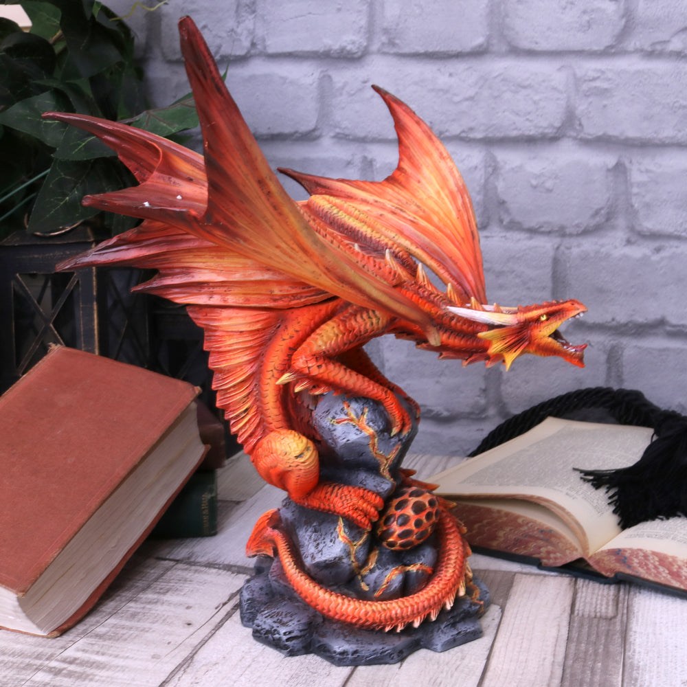 Adult Fire Dragon By Anne Stokes 24.5cm 9
