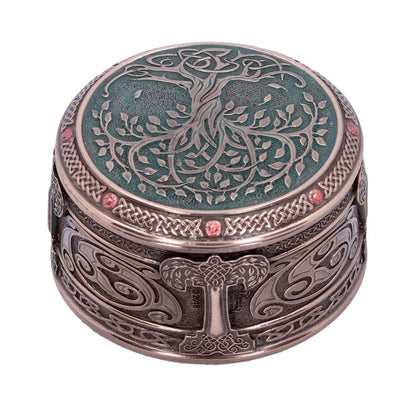 Round Tree of Life Celtic Trinket Box 10cm 3