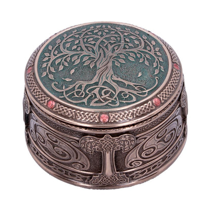 Round Tree of Life Celtic Trinket Box 10cm 1