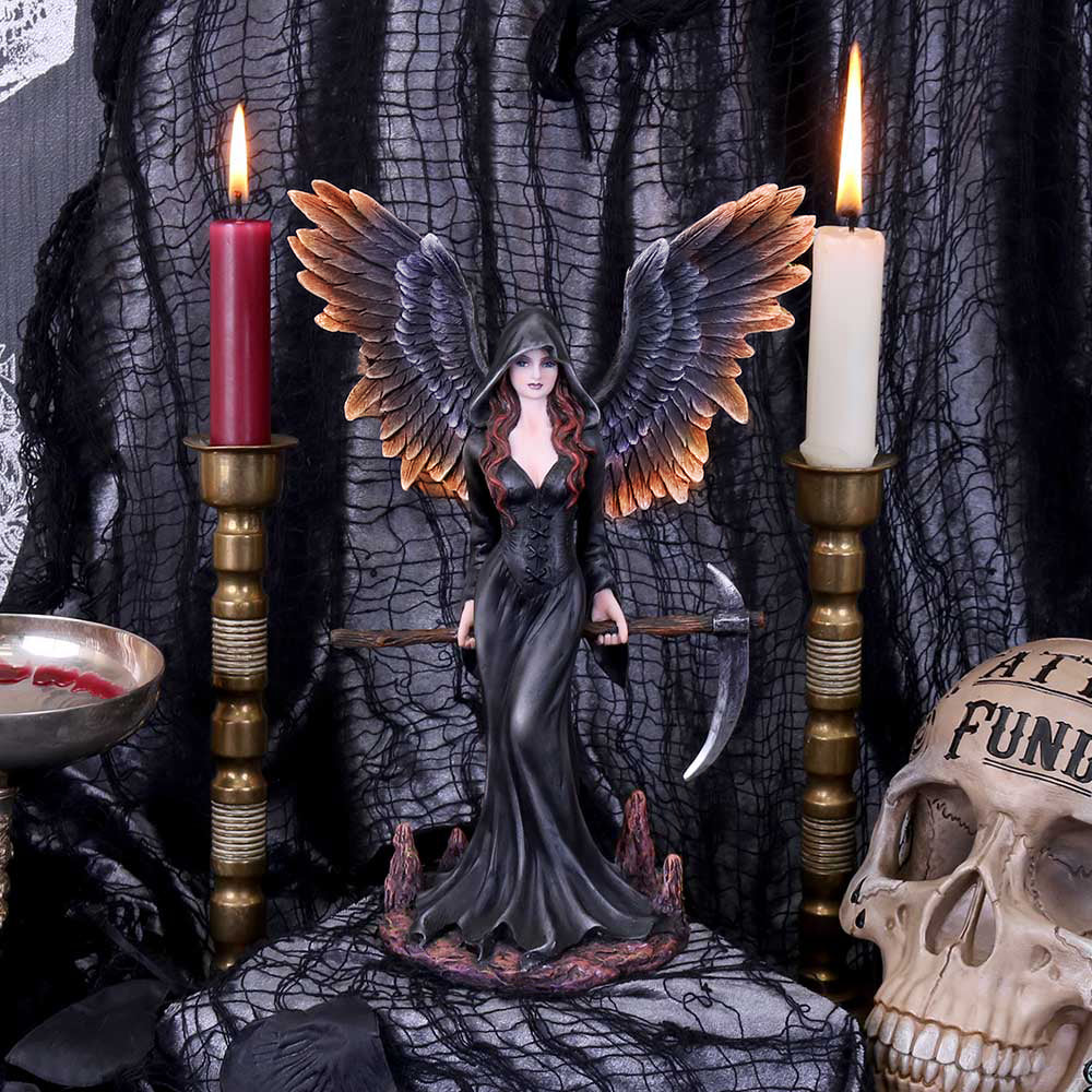 Take my Soul Gothic Female Reaper with Scythe Figurine 23.5cm