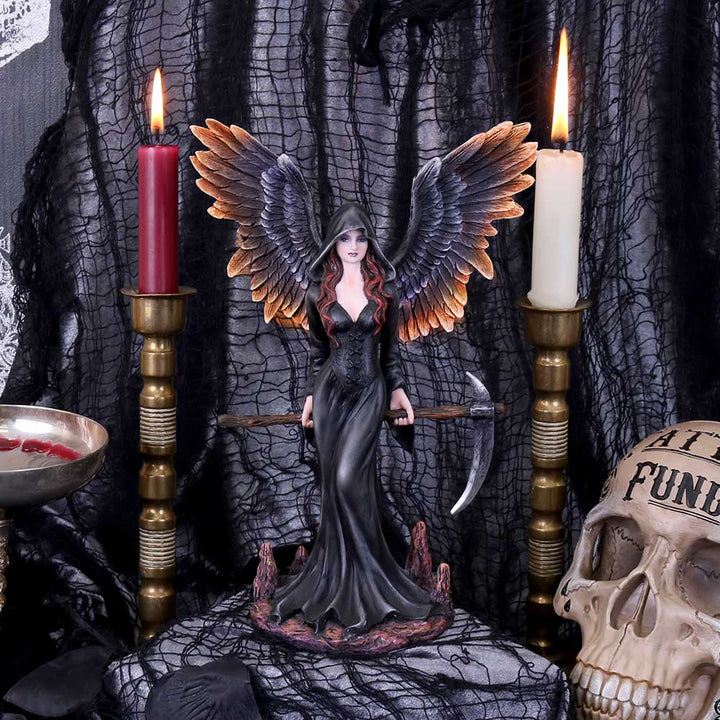 Take my Soul Gothic Female Reaper with Scythe Figurine 23.5cm