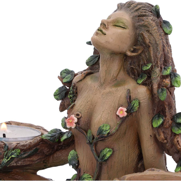 Balance of Nature Female Tree Spirit Tealight Candle Holder 19cm