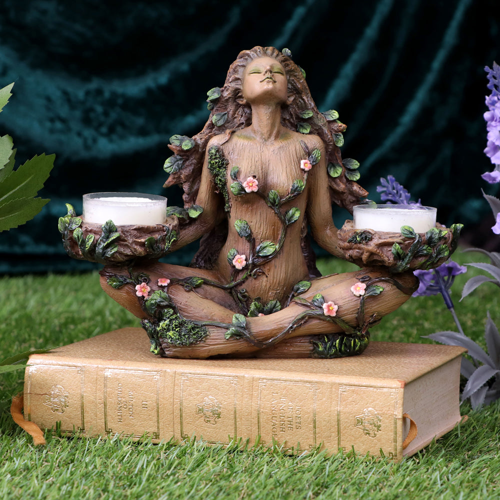 Balance of Nature Female Tree Spirit Tealight Candle Holder 19cm