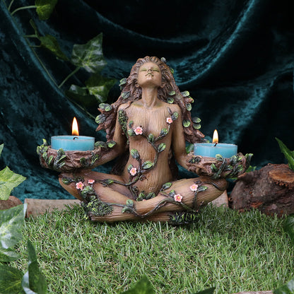 Balance of Nature Female Tree Spirit Tealight Candle Holder 19cm 8