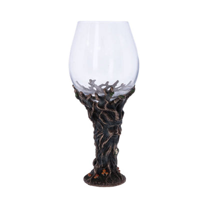 Bronze Forest Nectar Ancient Tree Spirit Green Man Goblet Wine Glass 23cm 4