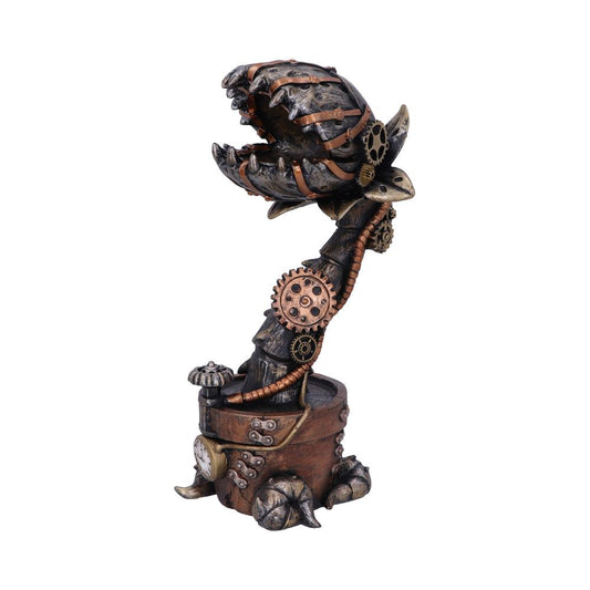 Cogwork Carnivore 243cm Bronze Mechanical Flesh Eating Plant Figurine 24.3cm 1