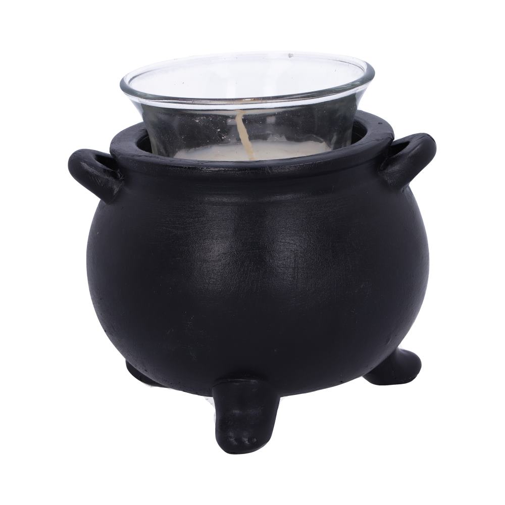 All Seeing Eye Witches Cauldron Tealight Candle Holder 9cm 3